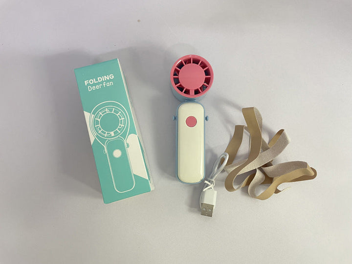 Unisex Portable Folding Fan with USB Charging Kalsten
