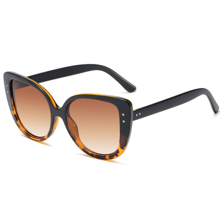 Ladies glamorous oversized sunglasses withElegant transparent frame Kalsten