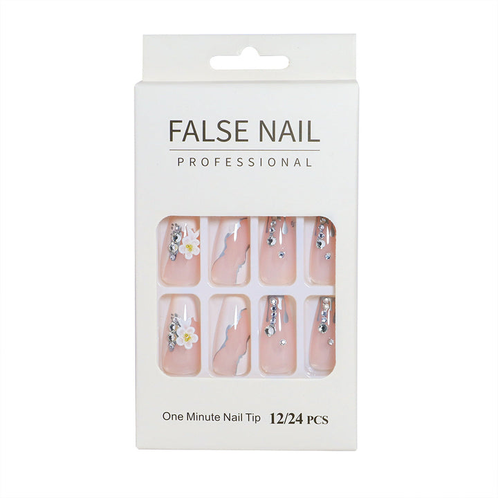 Decorative Press-On Nail Set with 3D Accents Kalsten