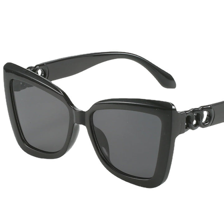 Ladies modern cat-eye sunglasses with clear frame and UV protection Kalsten