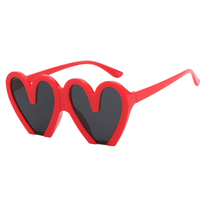 Women's Heart-Shaped Sunglasses with Durable Plastic Frame and UV Protection Kalsten