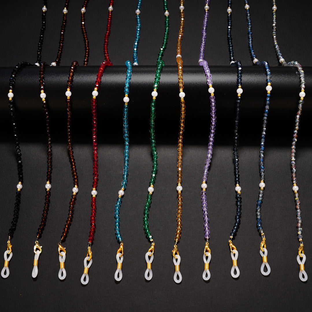 Elegant Crystal Beaded Eyewear Chain Kalsten