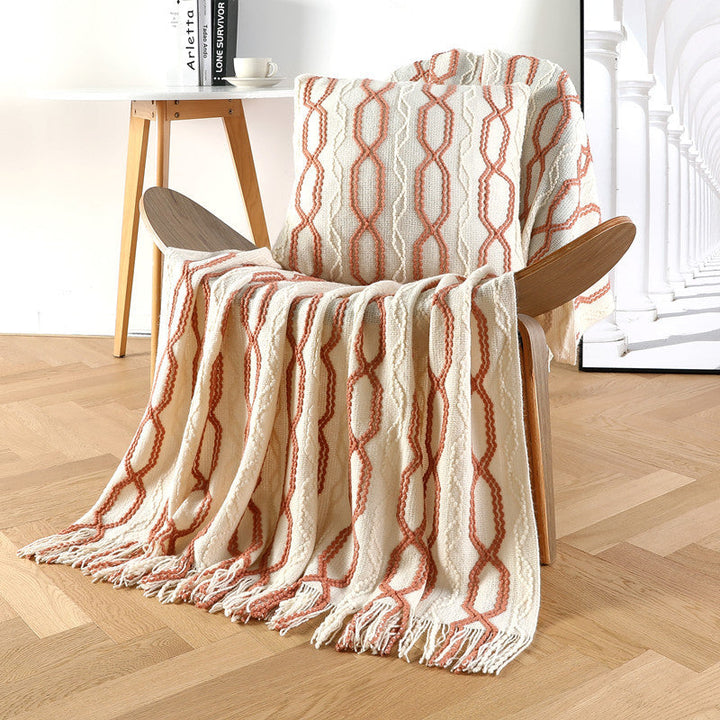 Textured Throw Blanket Kalsten