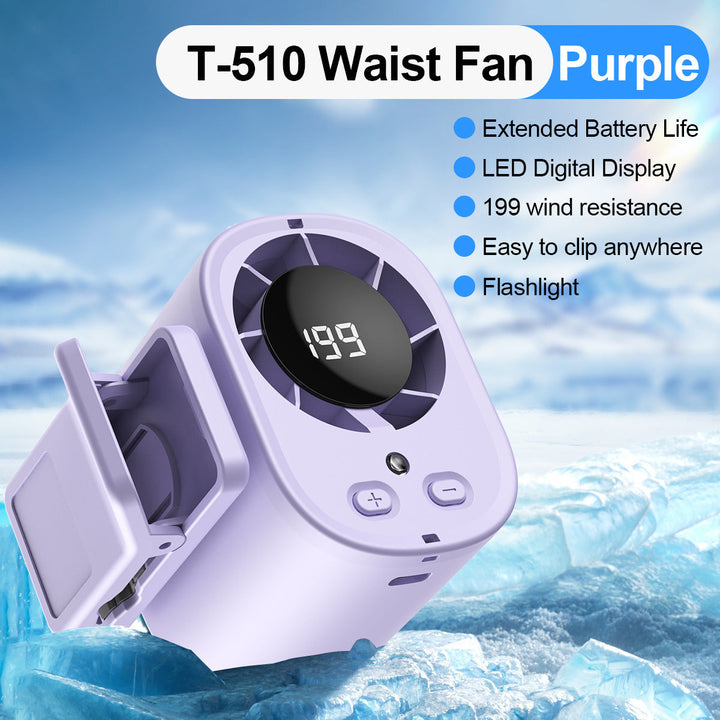 Women's Portable Waist Fan with LED Display Kalsten