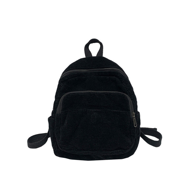 Corduroy Textured School Backpack Kalsten