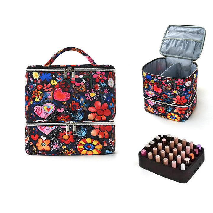 Cosmetic organizer with multiple compartments Kalsten