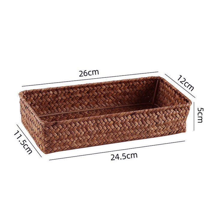 Rectangular Woven Storage Tray Kalsten