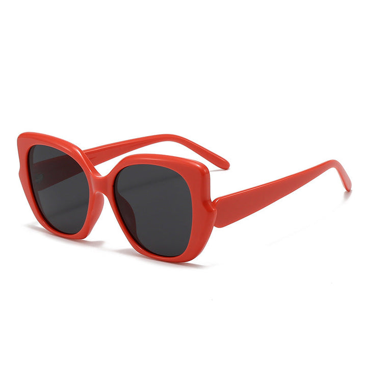 Women's oversized fashionable sunglasses with curved frame Kalsten