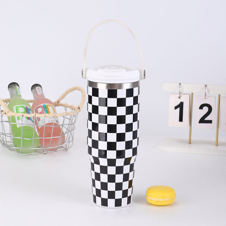 Ladies thermos cup with practical carrying handle from Kalsten