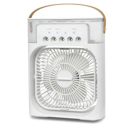 Unisex Portable Air Cooler and Fan with Water Tank and Mist Function and Leather Handle Skanto