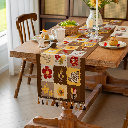 Elegant Floral Table Runner