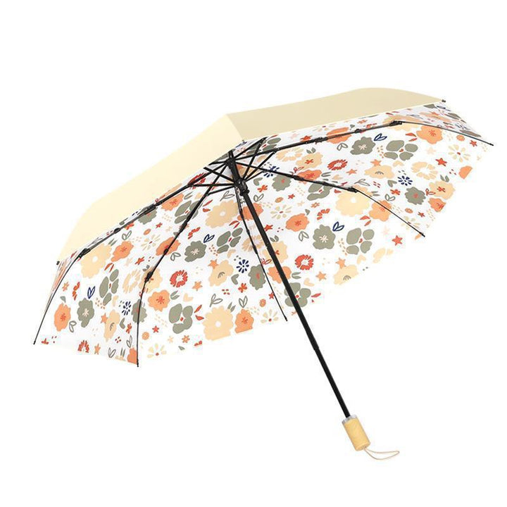 Ladies Artistic Folding Umbrella with Floral Patterns Kalsten