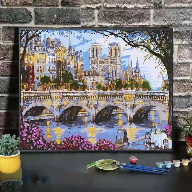 Scenic Mountain Landscape Art Canvas Print Kalsten