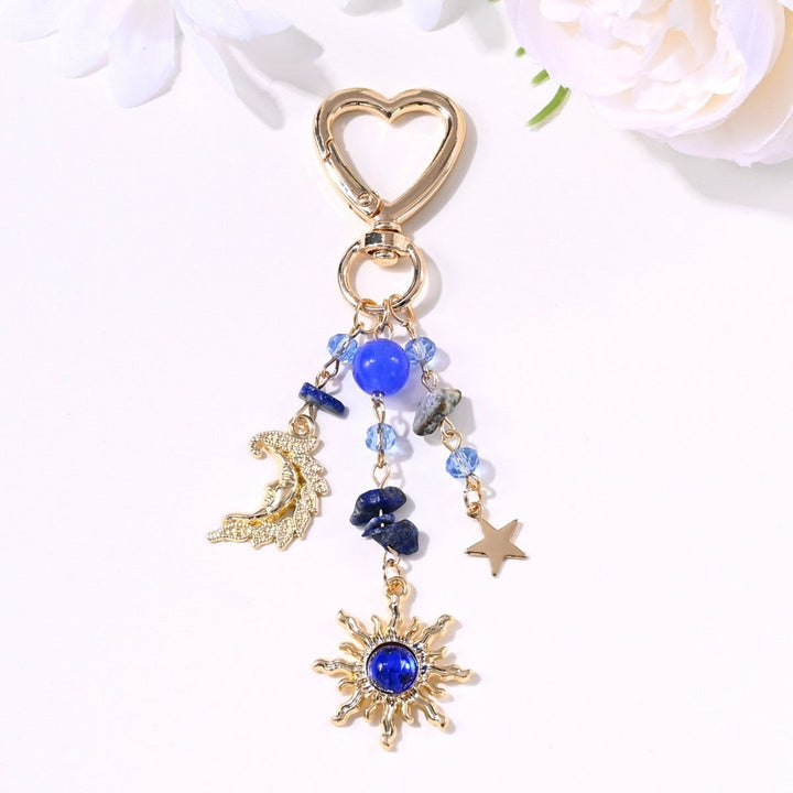Keychain with Sparkling Sun Motif Kalsten
