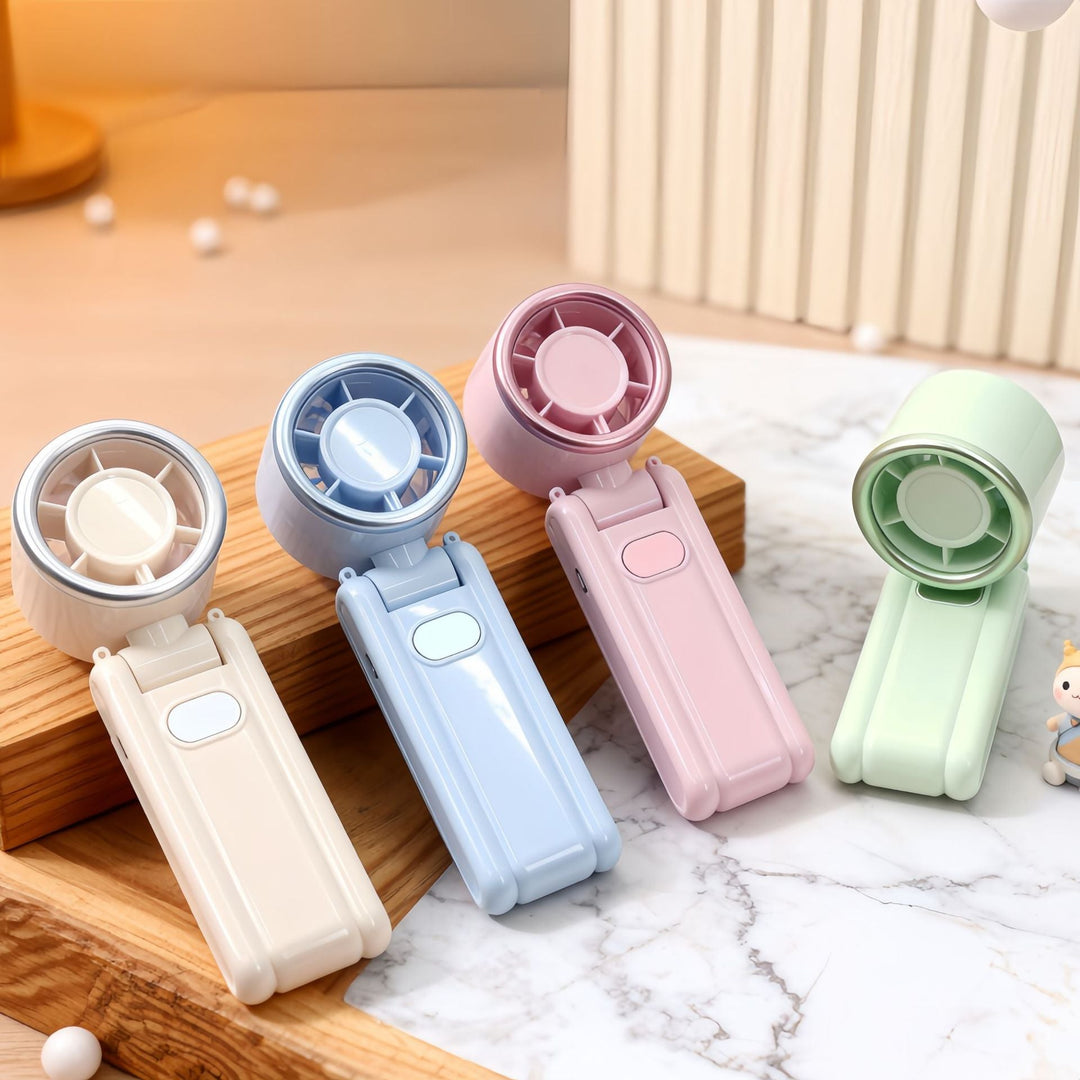 Ladies Portable Hand Fan with USB Charging Function and Ergonomic Design Kalsten