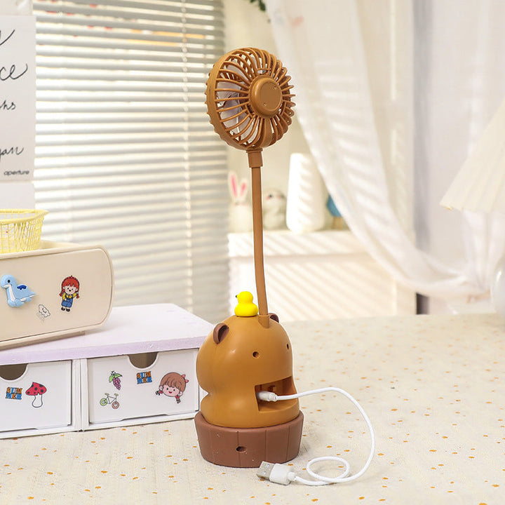 Women's creative table fan with LED lighting Kalsten