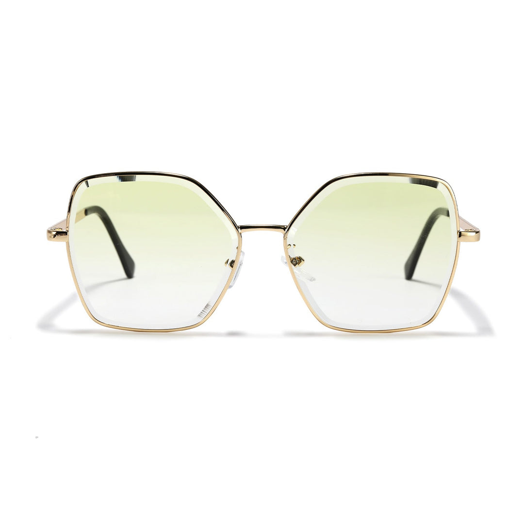 Women geometric sunglasses with fashionable gold frame Kalsten