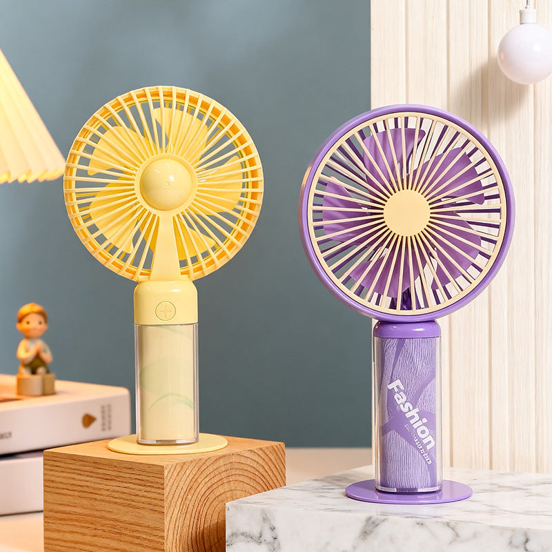 Cooling compact portable rechargeable handheld fan with detachable stand and USB charging Kalsten