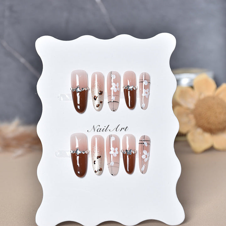 Decorative Animal Print Press-On Nail Set Kalsten