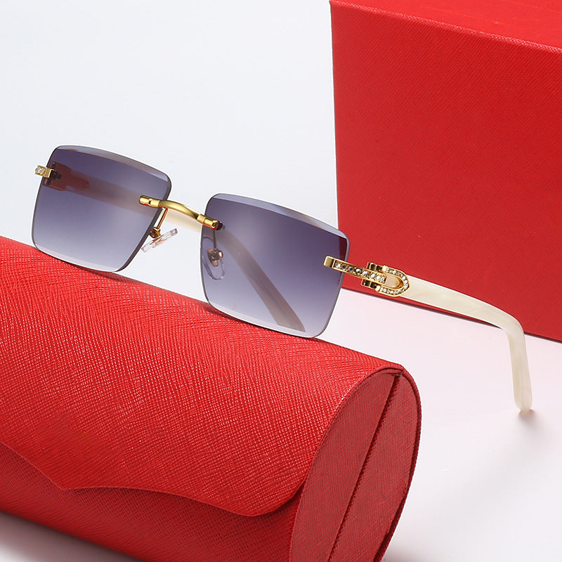 Ladies fashionable square sunglasses with luxurious accent and UV protection Kalsten