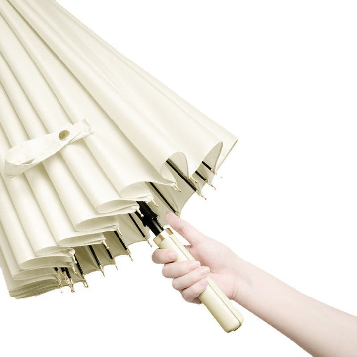 Ladies automatic windproof folding umbrella with ergonomic handle Kalsten