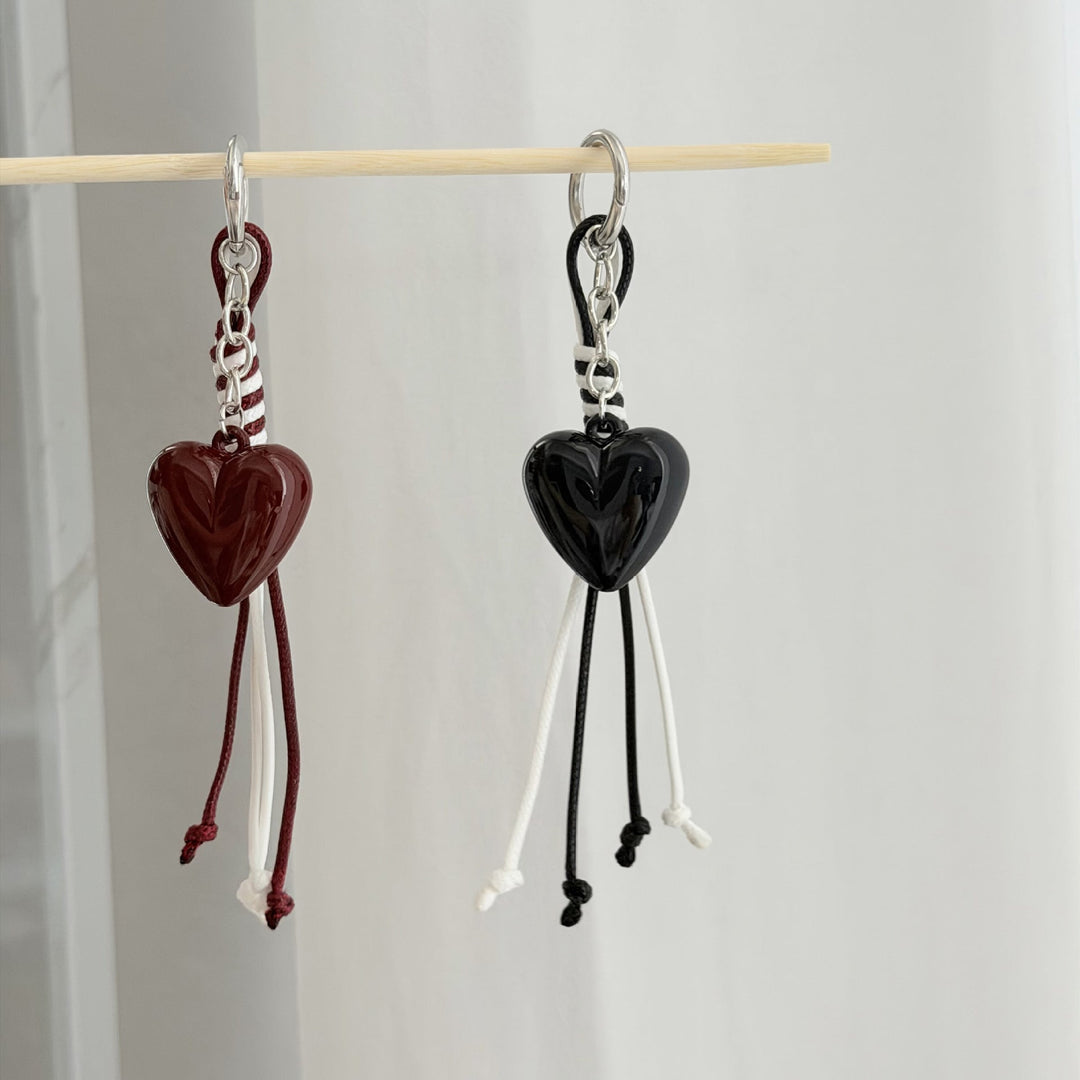 Heart-Shaped Charm Keychain Kalsten