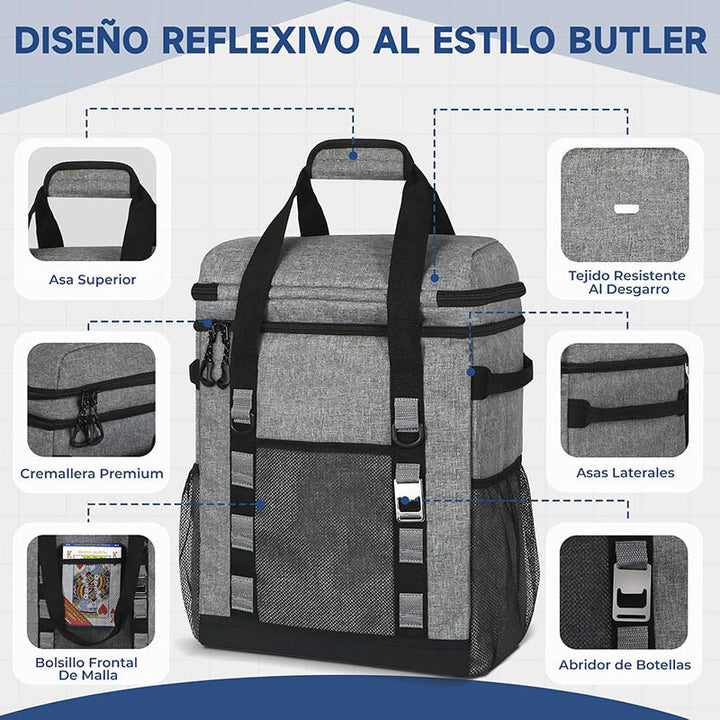 Women's Insulated Cooler Backpack with Generous Compartment Design Kalsten