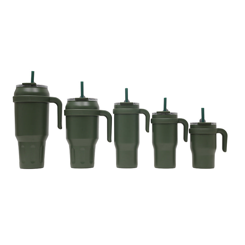 Women's Insulated To-Go Cup with Ergonomic Handle and Flexible Straw Kalsten