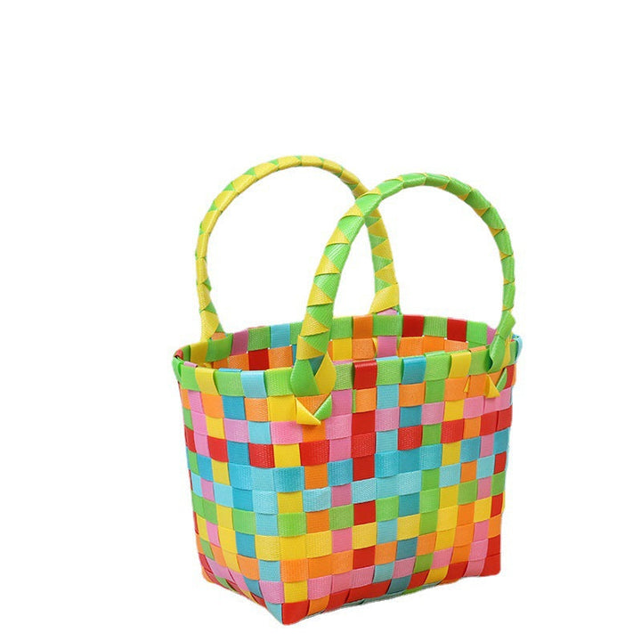 Colorful woven shopping bag Kalsten