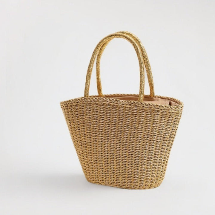 Handcrafted basket bag with sturdy handles Kalsten