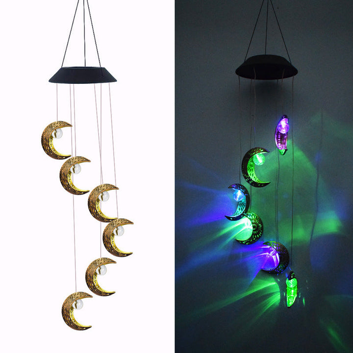 Decorative Hanging Star Wind Chime With Brass Stars And Tubular Aluminum Chimes Kalsten