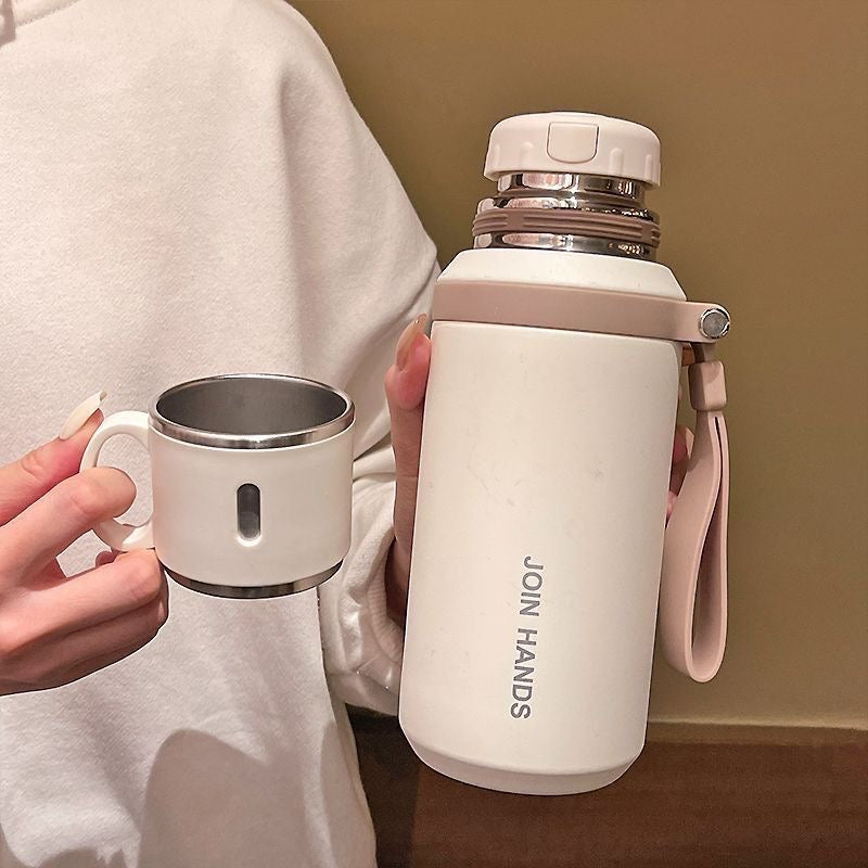 Women's Insulated Stainless Steel Water Bottle with Anti-Slip Grip Kalsten