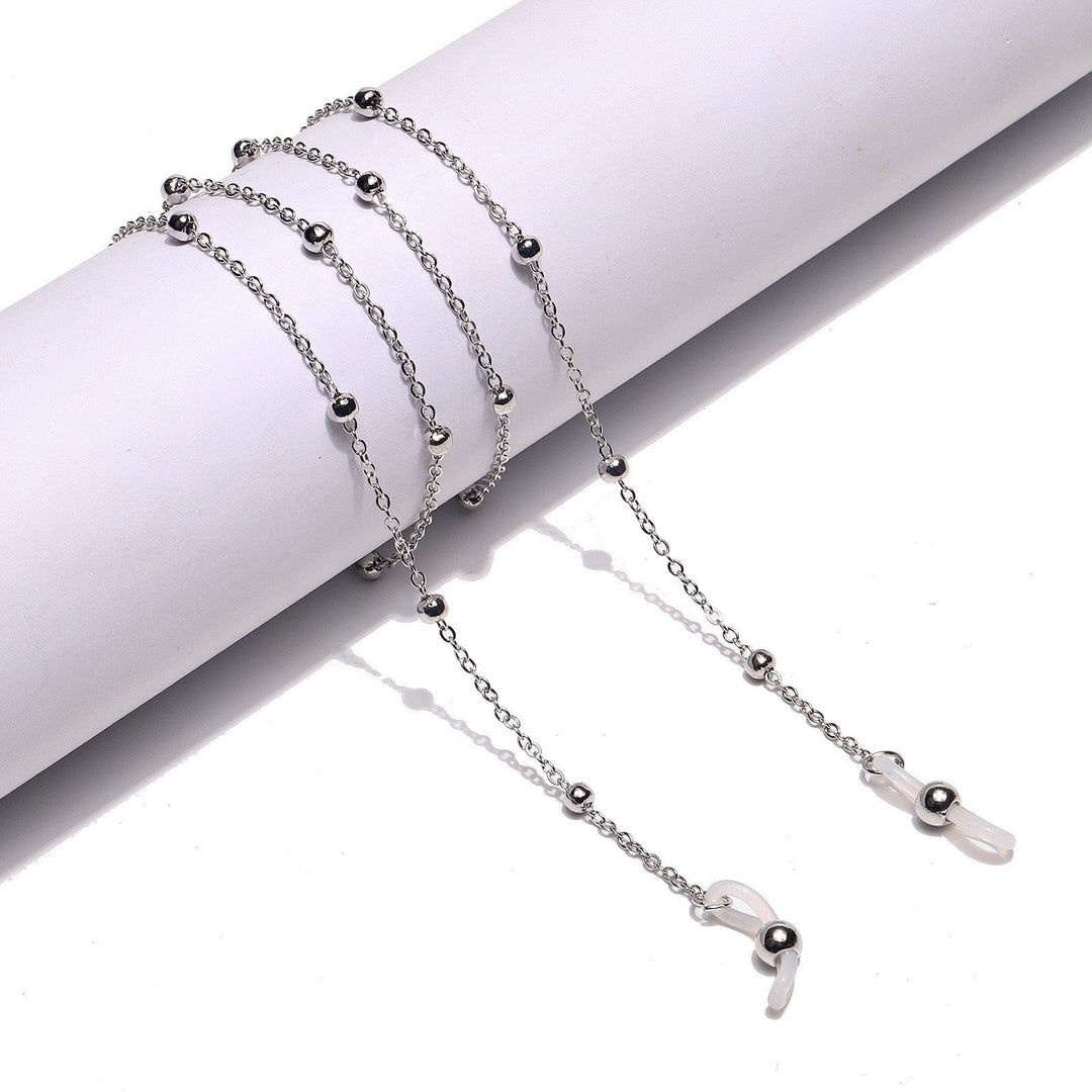 Elegant Heart-Shaped Pearl Chain Eyewear Holder Kalsten