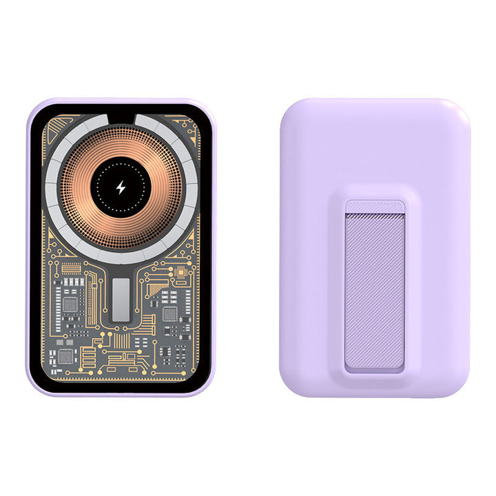 Portable power bank with innovative wireless charging function and integrated stand Kalsten