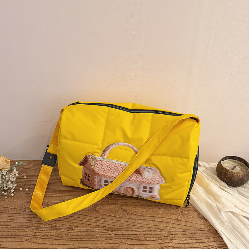 Fashionable Shoulder Bag with Unique Design and Practical Compartments Kalsten