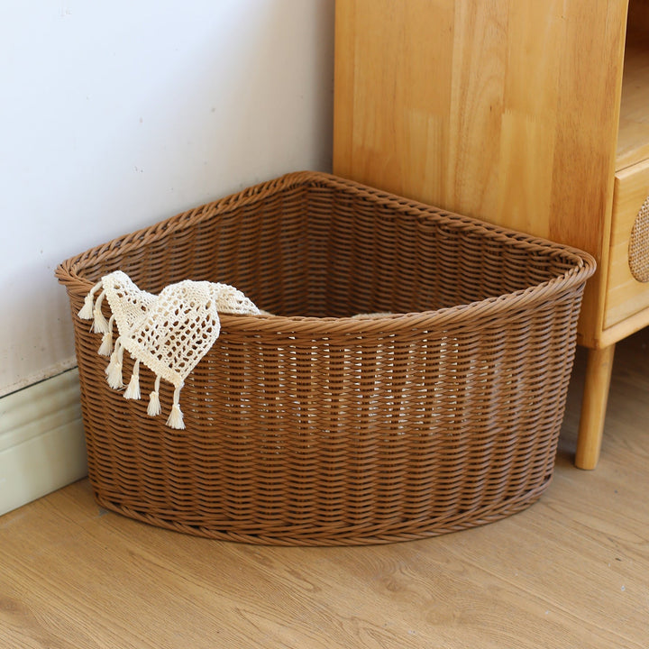 Corner Woven Storage Basket Kalsten
