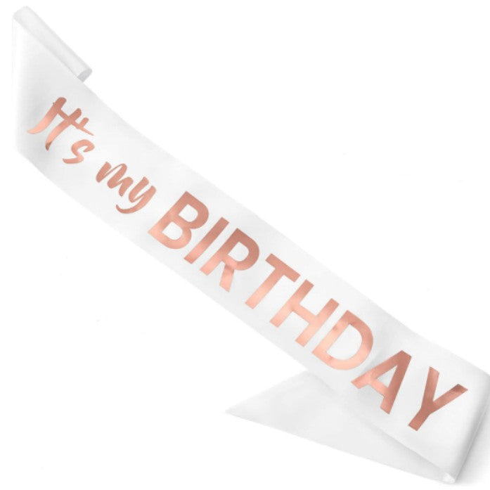 Ladies Festive Birthday Band with Glitter Design Kalsten