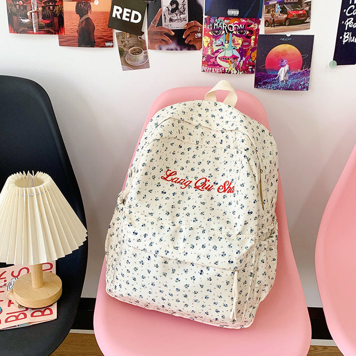 Floral Patterned Backpack