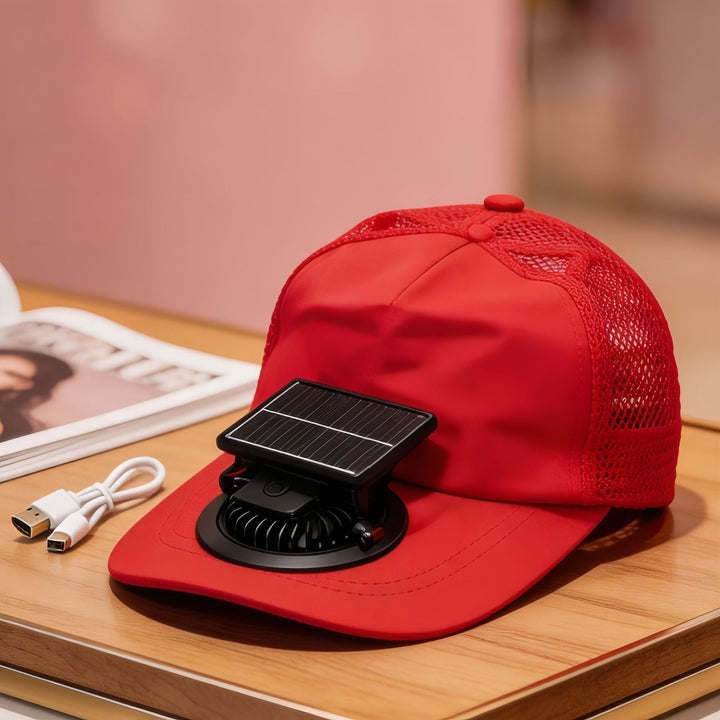 Ladies Portable Cooling Cap with Fan Function Kalsten
