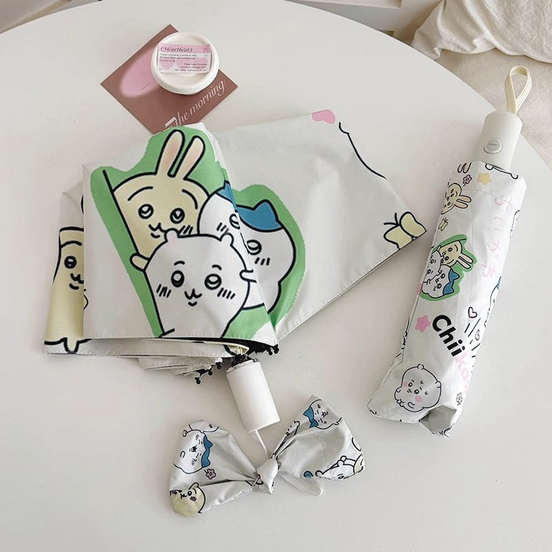 Women's Foldable Umbrella with Cute Cartoon Designs Kalsten