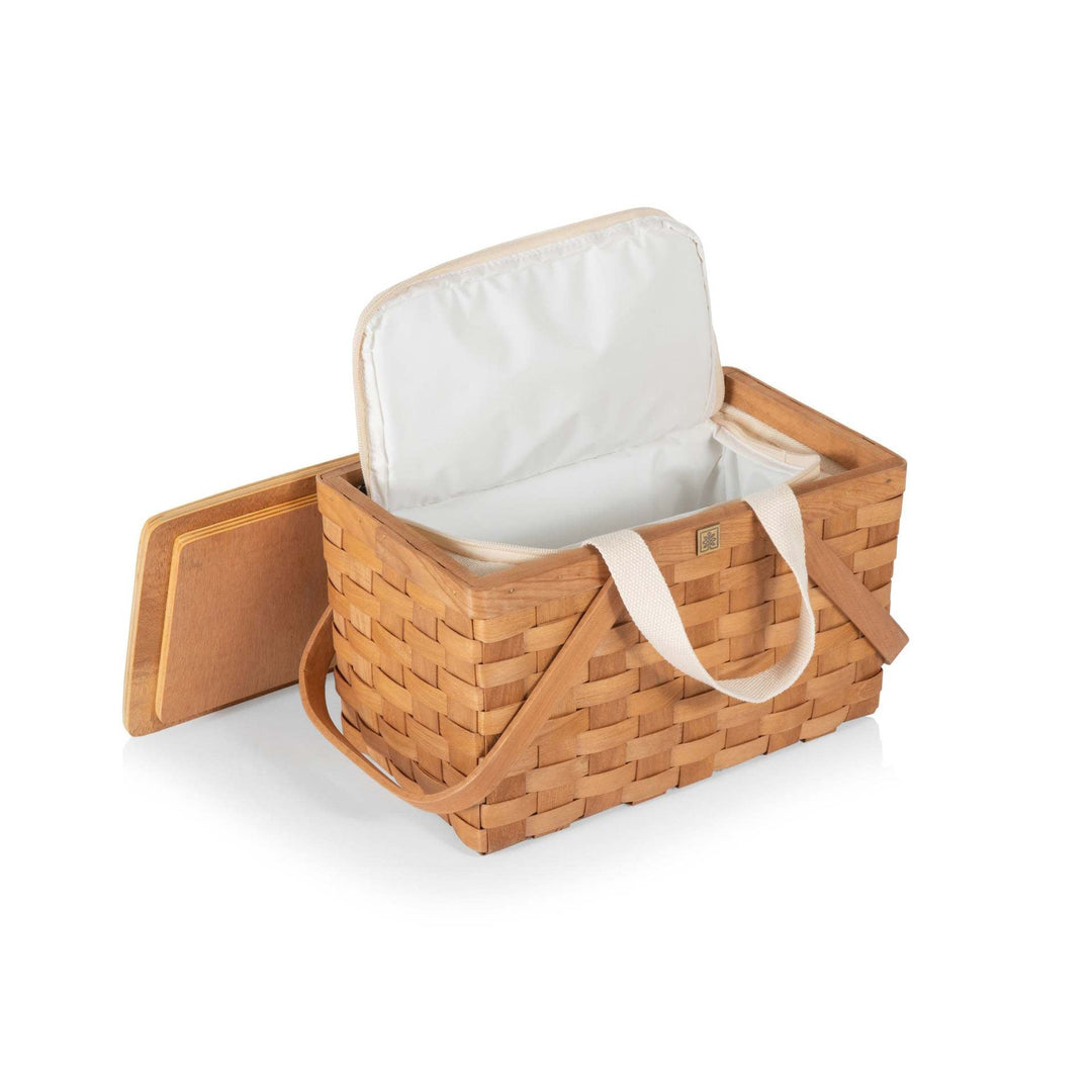 Ladies cooling basket with removable wooden lid Kalsten