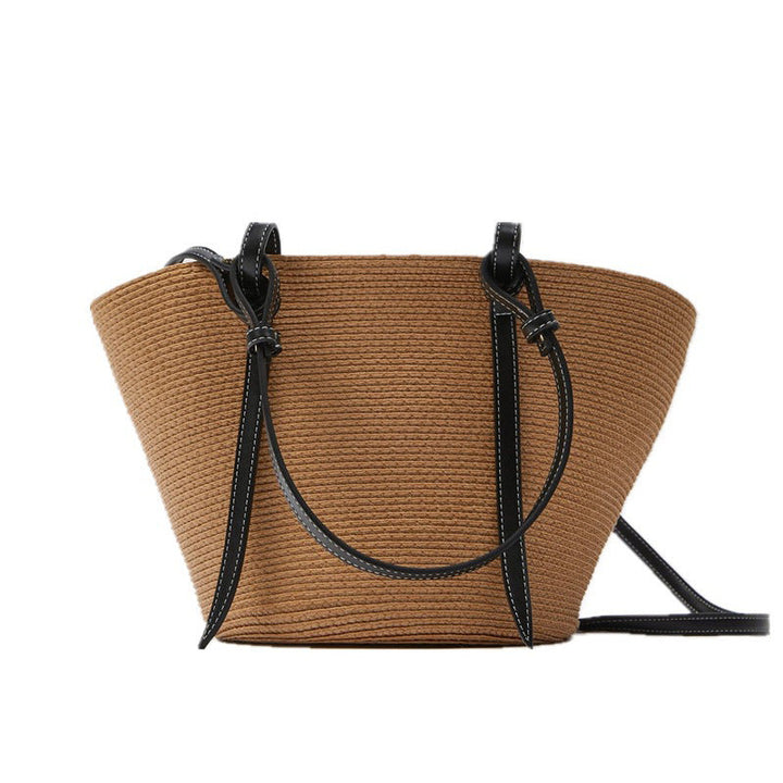 Generous basket bag with elegant leather accents Kalsten