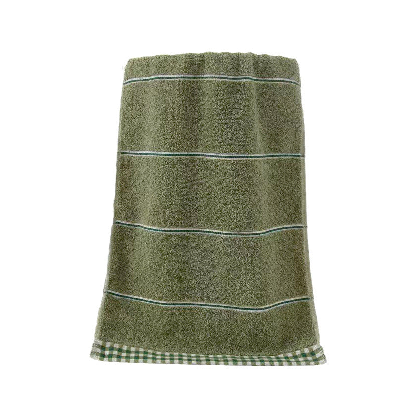 Luxury terry towel with modern check pattern Kalsten