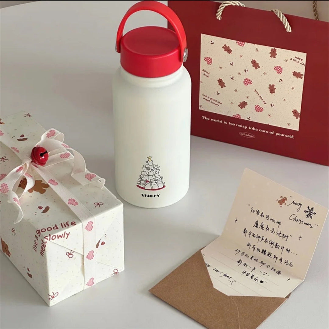 Ladies' insulation drinking bottle with creative animal design and practical flip lid Kalsten