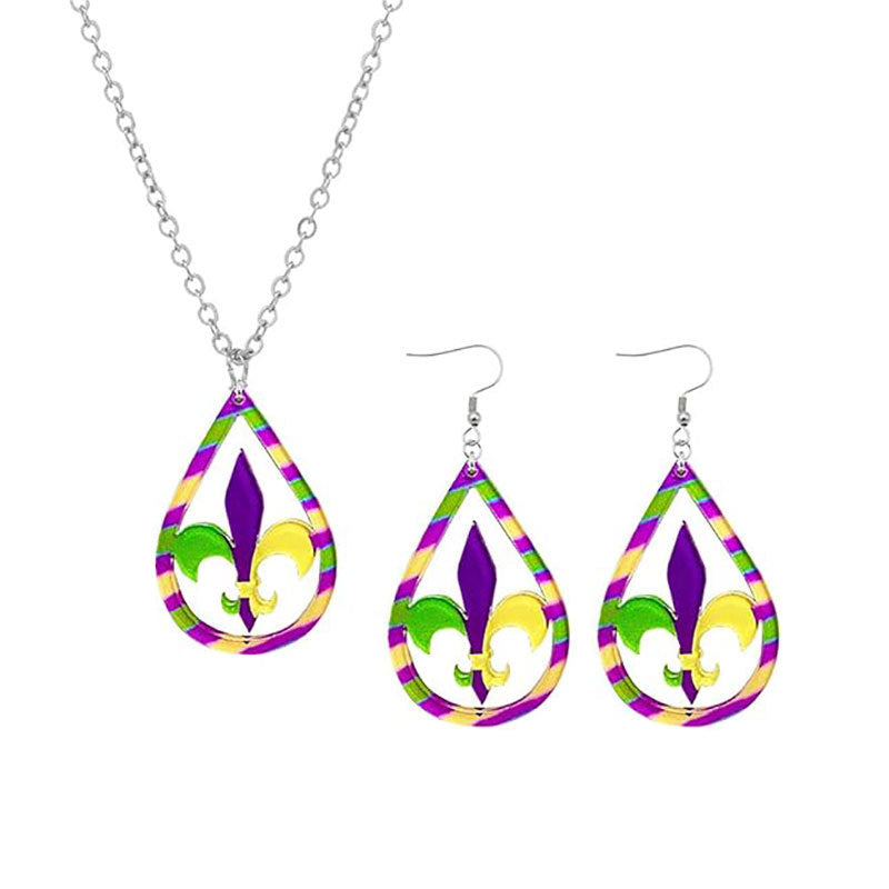 Festive Mardi Gras Mask Earrings Kalsten