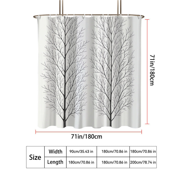 Artistic Tree Design Shower Curtain Kalsten