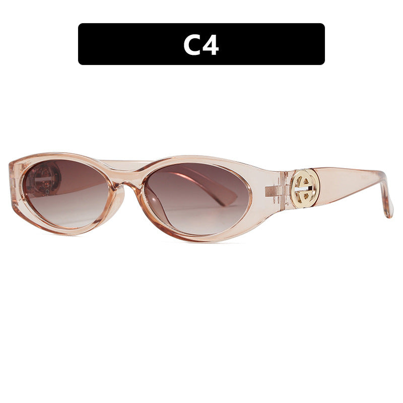 Women's fashionable cat-eye sunglasses with protective UV filter and luxurious accents Kalsten