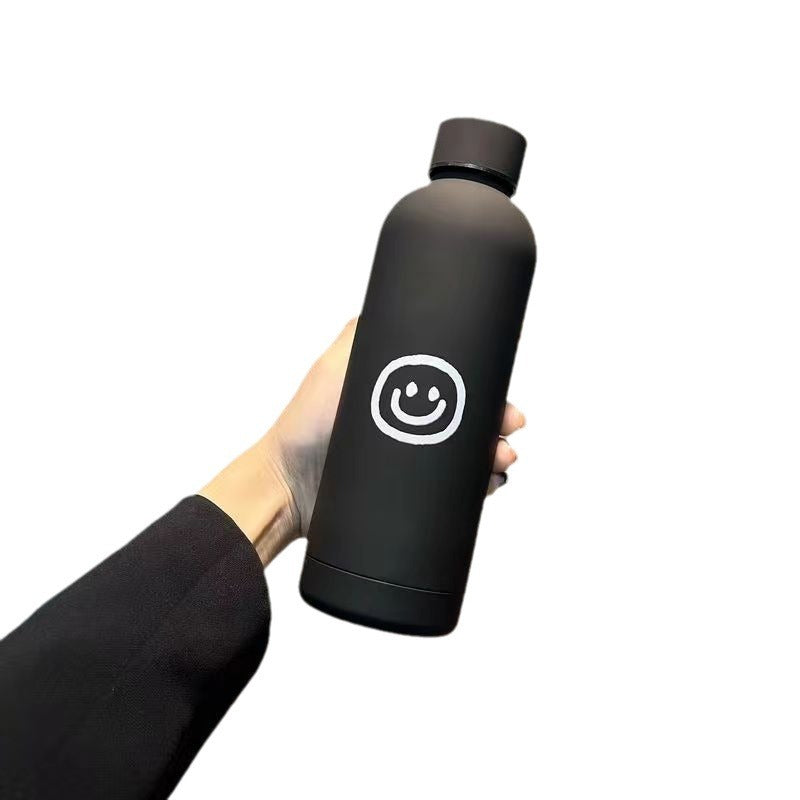 Ladies Insulated Drinking Bottle with Cheerful Smile Motif Kalsten