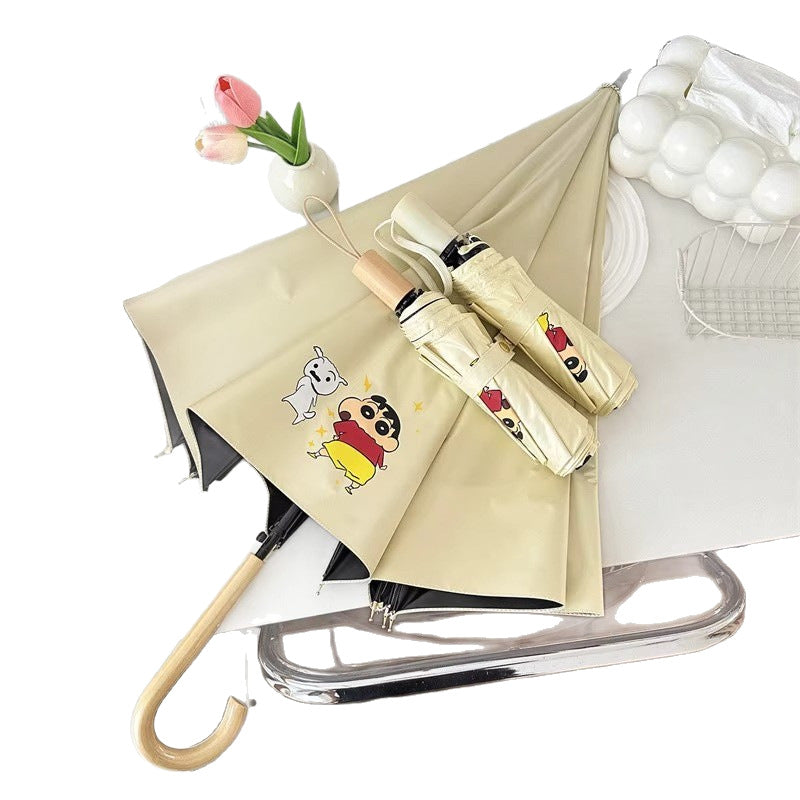 Women's folding umbrella with creative character design Kalsten