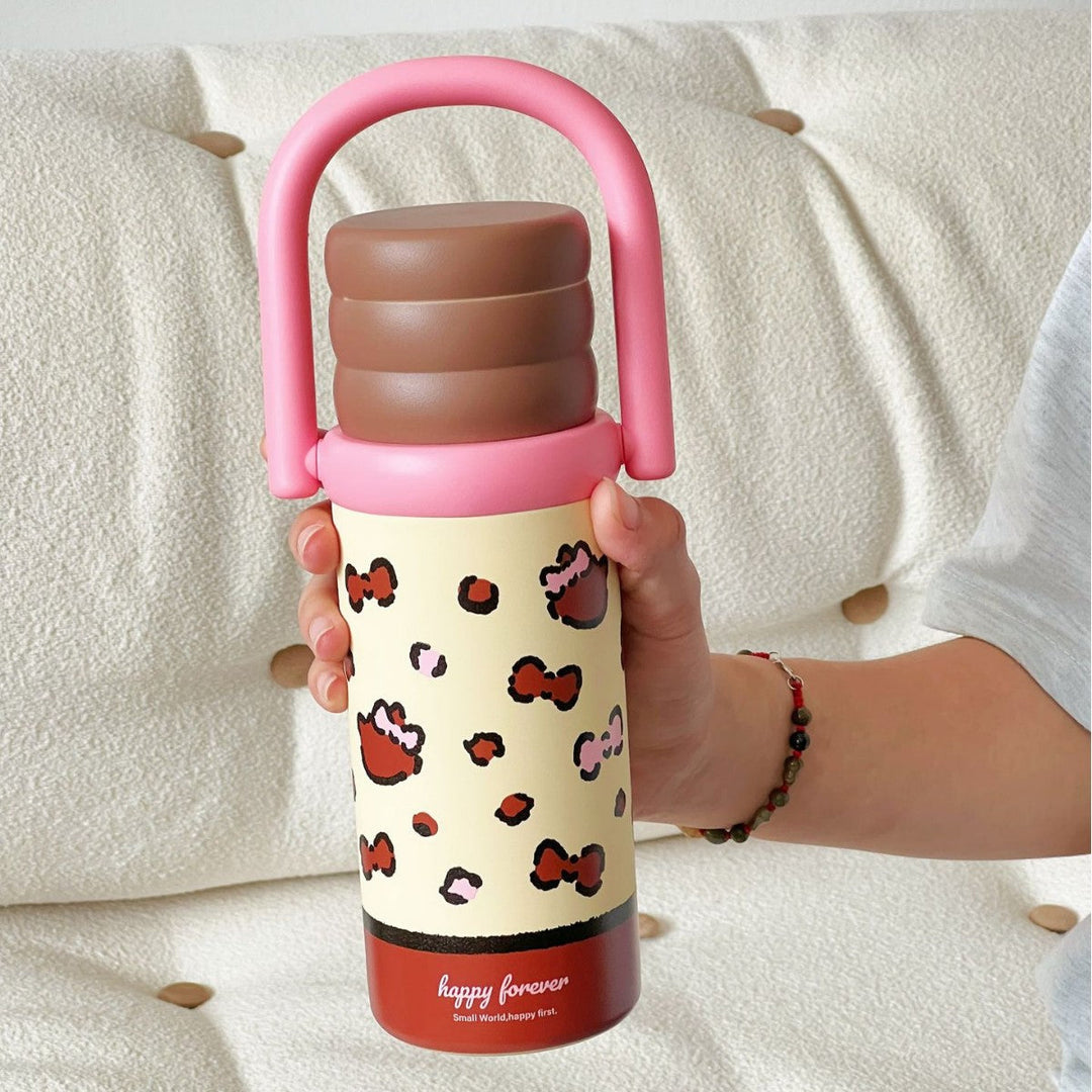 Ladies Insulated Drink Bottle with Design and Practical Handle Kalsten